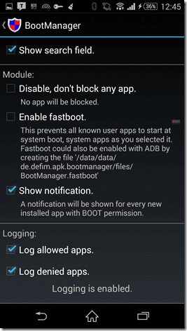 How to manage Android startup items with BootManager 