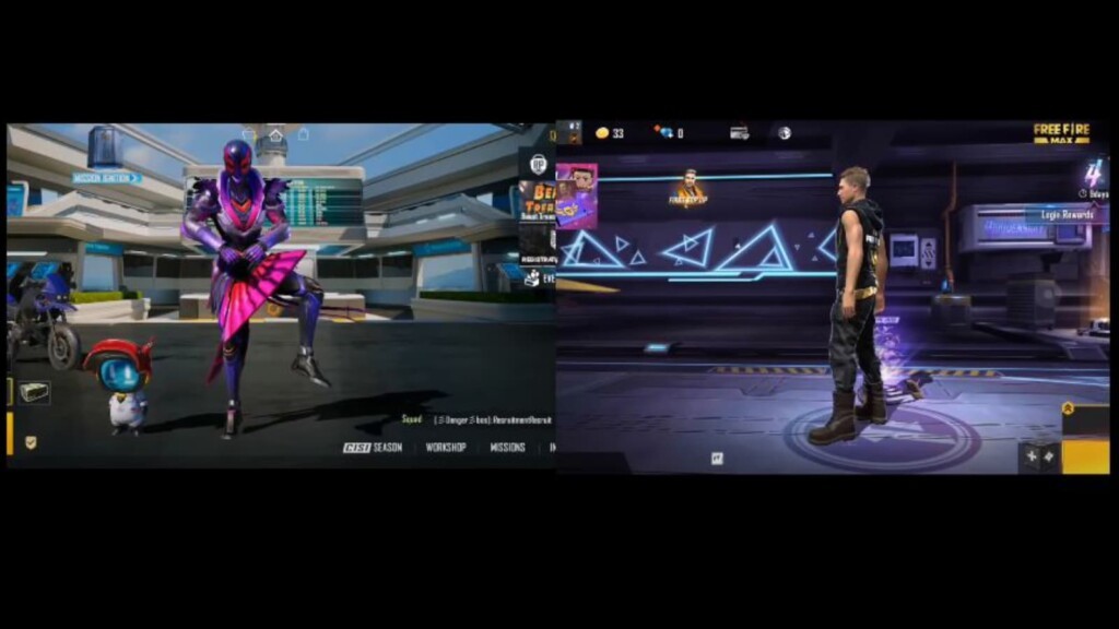 Free Fire Max vs BGMI (Battlegrounds Mobile India):Know the Similarities and Differences 