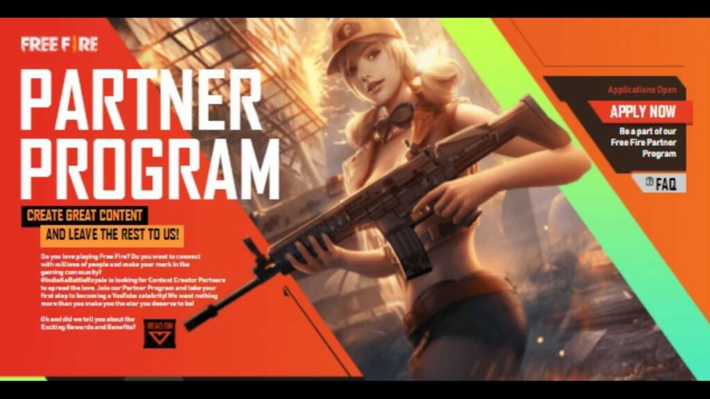 What is the V Badge in the Free Fire Partner Program? 