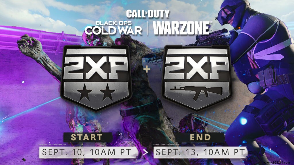 When is the next Cold War &Warzone Double XP event? 
