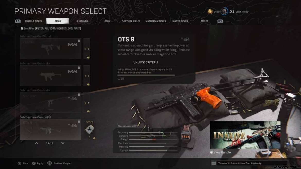 COD Warzone:The Best OTs 9 Warzone Loadout With Details 