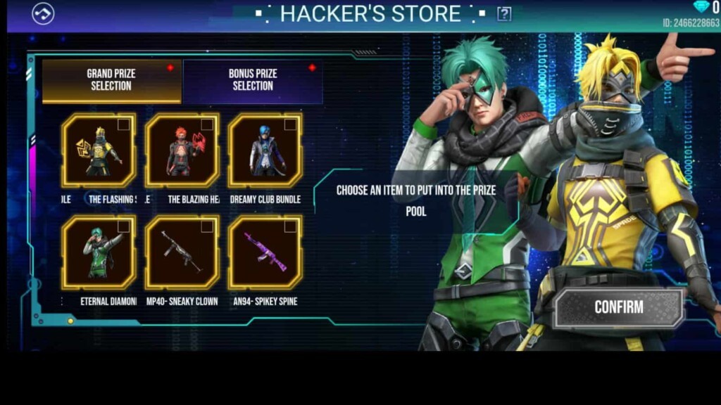 Free Fire Hacker Shop (Jack of 4 trades):Get exclusive bundles and more! 