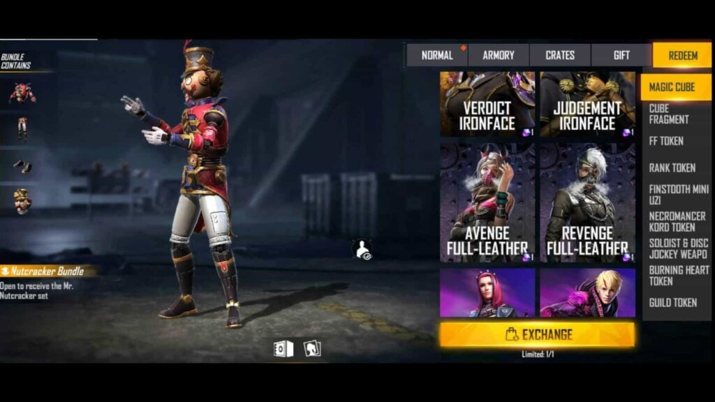 How to get Nutcracker Pack and Star Gazer Pack in Free Fire Magic Cube? 