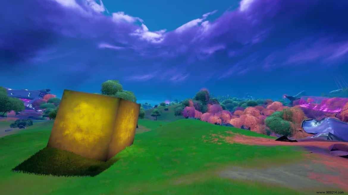 Fortnite Gold Cube location and its travel path in Season 8 