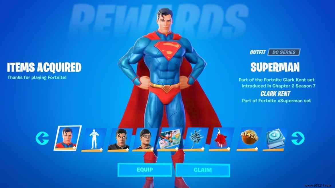 Fortnite Glitch in Season 7 turns every skin into Superman 
