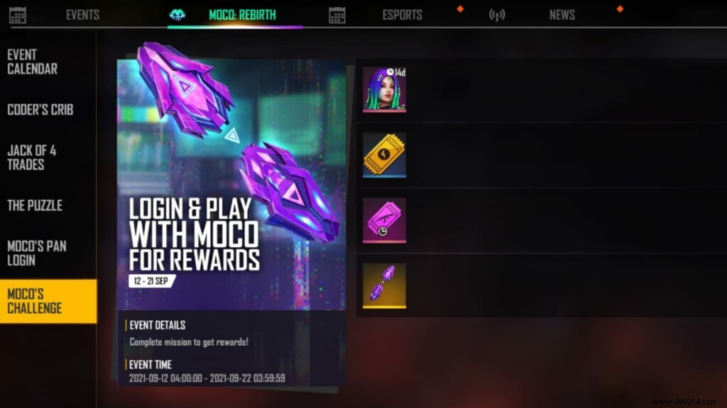 How to get free rewards in Free Fire with Moco Character this week? 