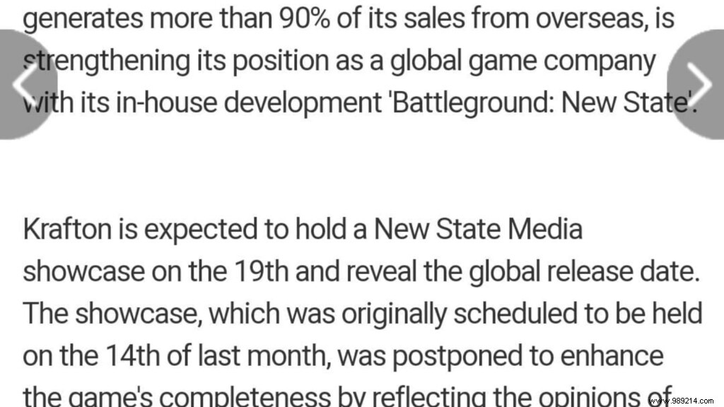 Krafton could announce PUBG New State release date on October 19 