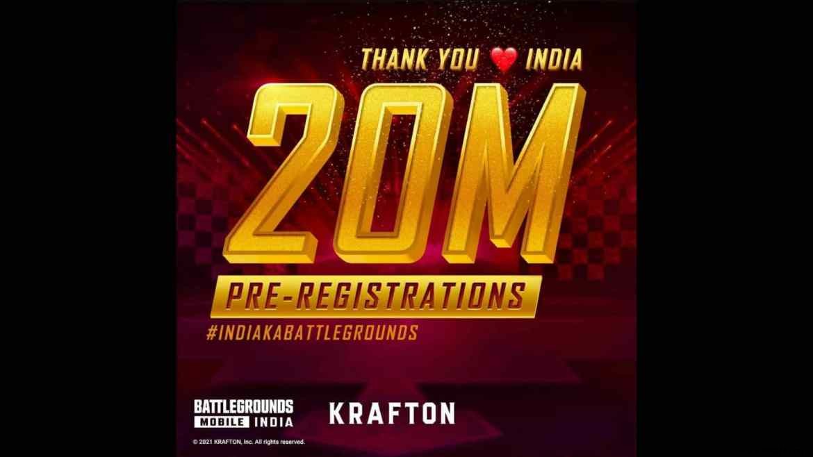 Battlegrounds Mobile India Gets 20 Million Pre-Registrations On Google Play Store 
