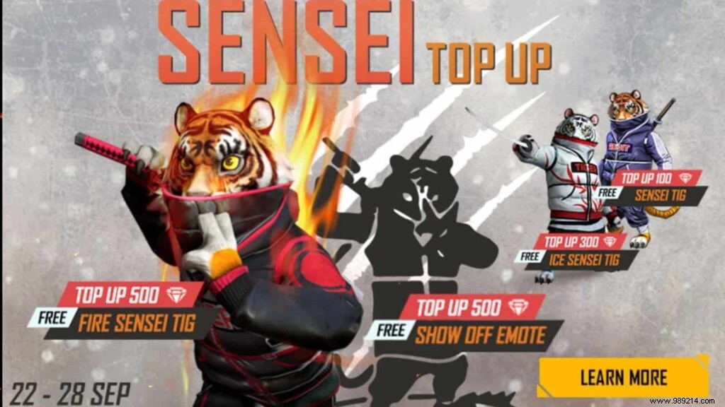 Free Fire Sensei Tig Pet:Ability, Price &How To Get It For Free 