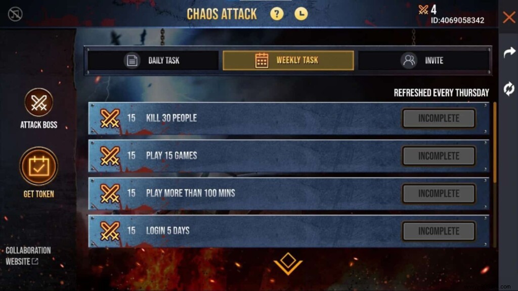 How to Get Tokens in Free Fire for Chaos Attack Web Event? 
