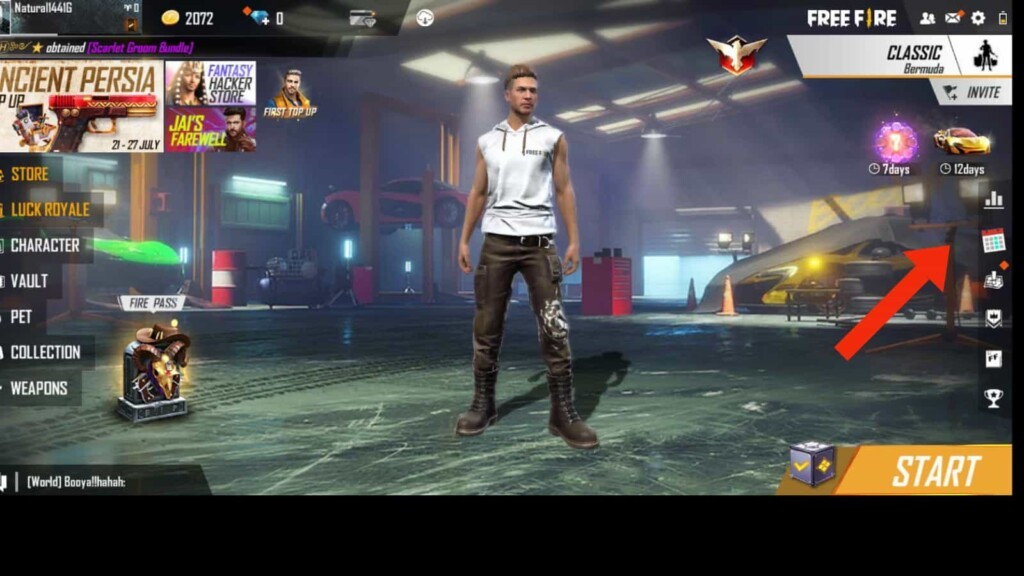 How to get free Skull Punker backpack skin in Free Fire MAX? 
