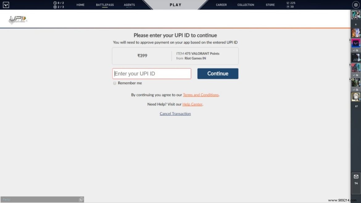 How to Buy Valorant Points Using UPI:New Payment Method 