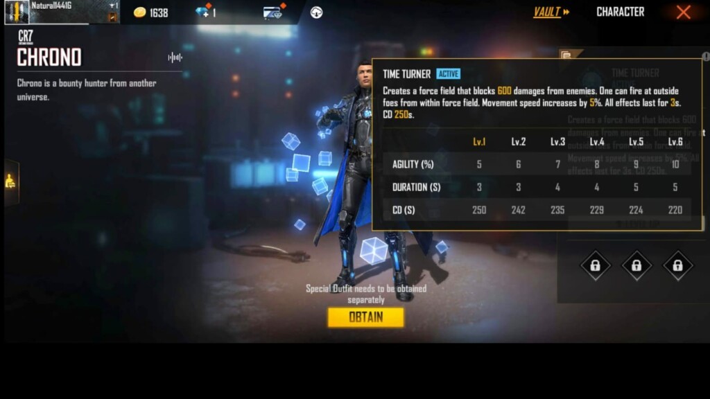 Know why Chrono is still a powerful character in Free Fire after the OB30 nerf 