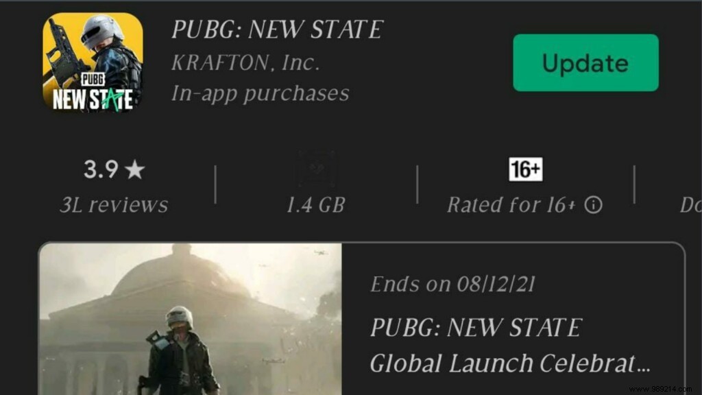 Krafton Releases Optional PUBG New State Update For Android Players 