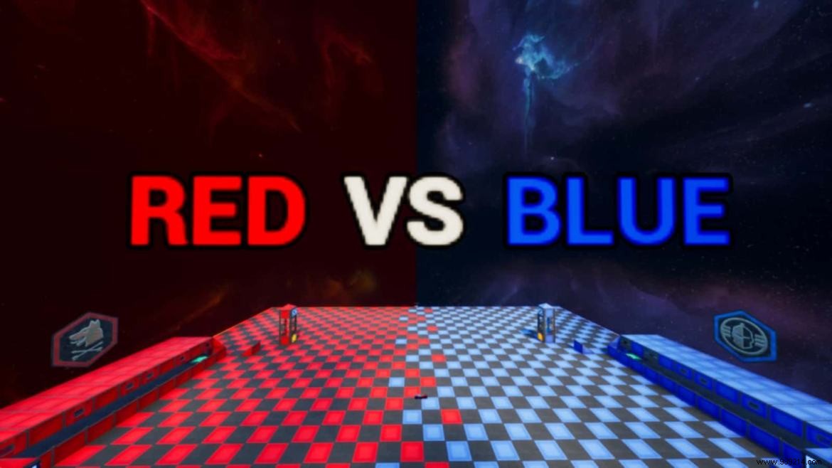 Fortnite Red Vs Blue Scrims:new creative map and gameplay 