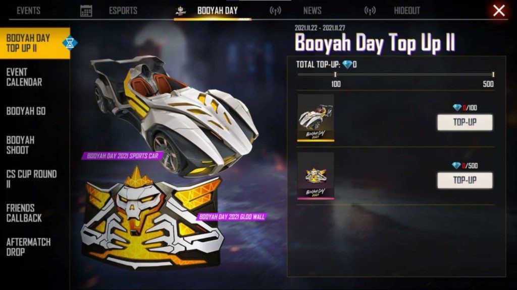 How to get free Fire Booyah Day 2021 car skin? 