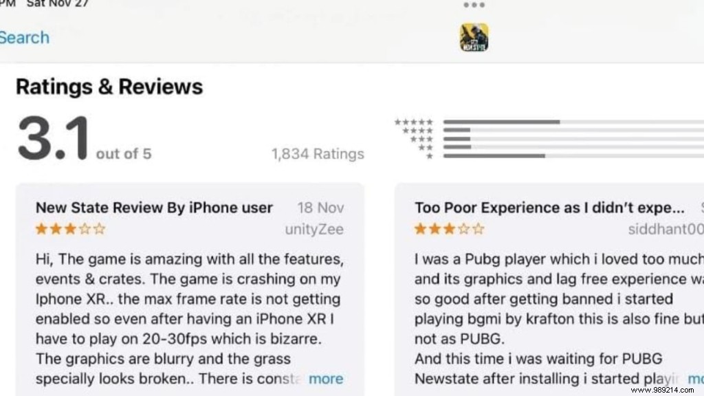 PUBG New State crosses 40 million downloads, Google Play Store and App Store ratings remain low 