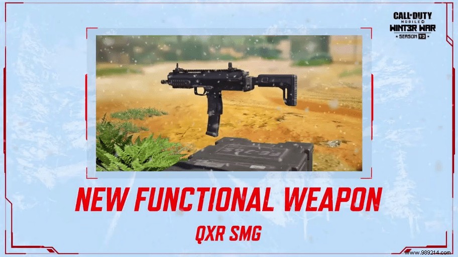MOBILE COD:Get the new QXR SMG 