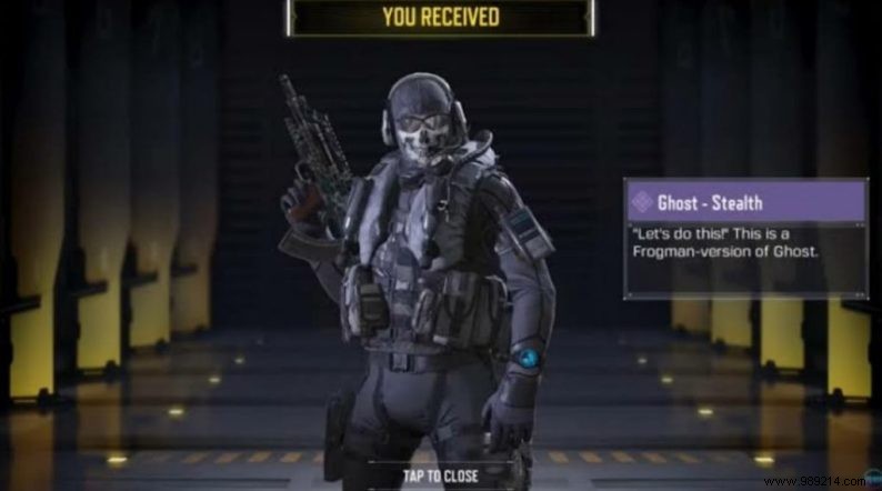 Ghost-Stealth Season 13 Skin For Free:Call Of Duty Mobile 