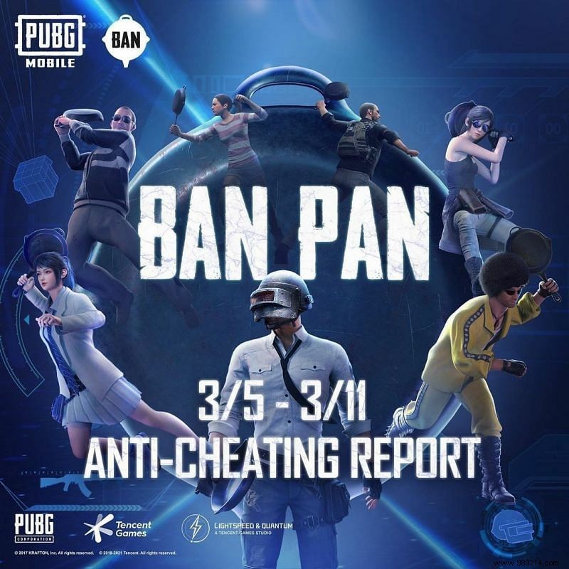 PUBG mobile anti-cheat system bans over 1,110,842 accounts this week 