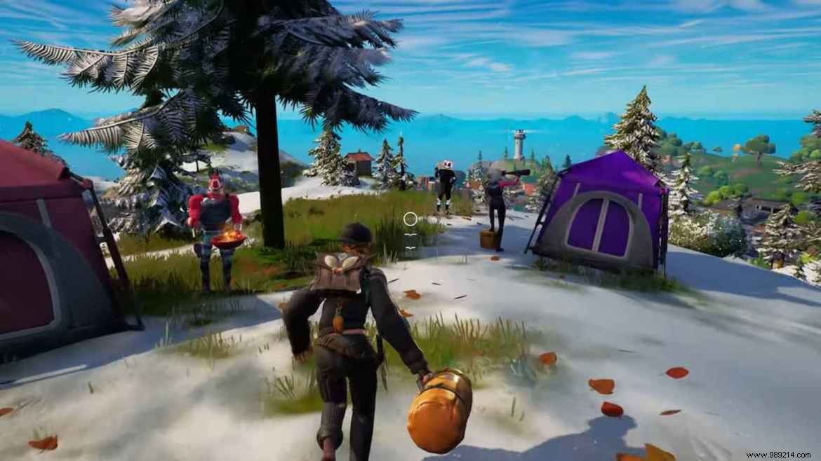 How to easily use a tent in Fortnite Chapter 3 Season 1 
