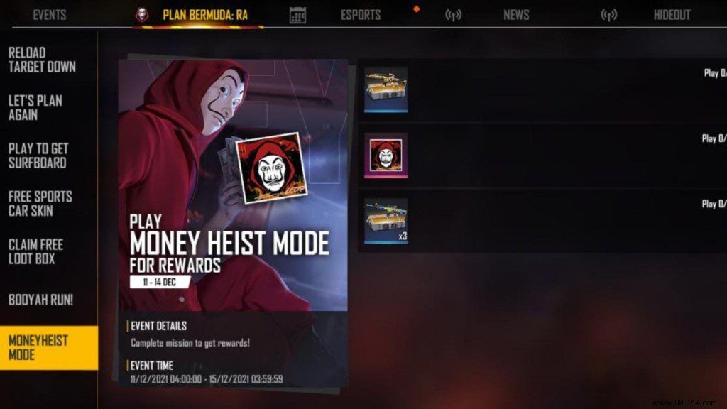How to get Concealed icon in Free Fire Money Heist mode? 