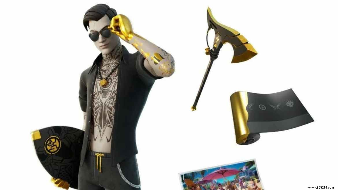 New Fortnite Midsummer Midas skin in the Item Shop after the 17.10 update 