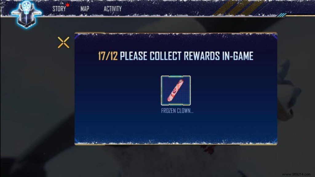 How to get the Frozen Clown surfboard in Free Fire? 