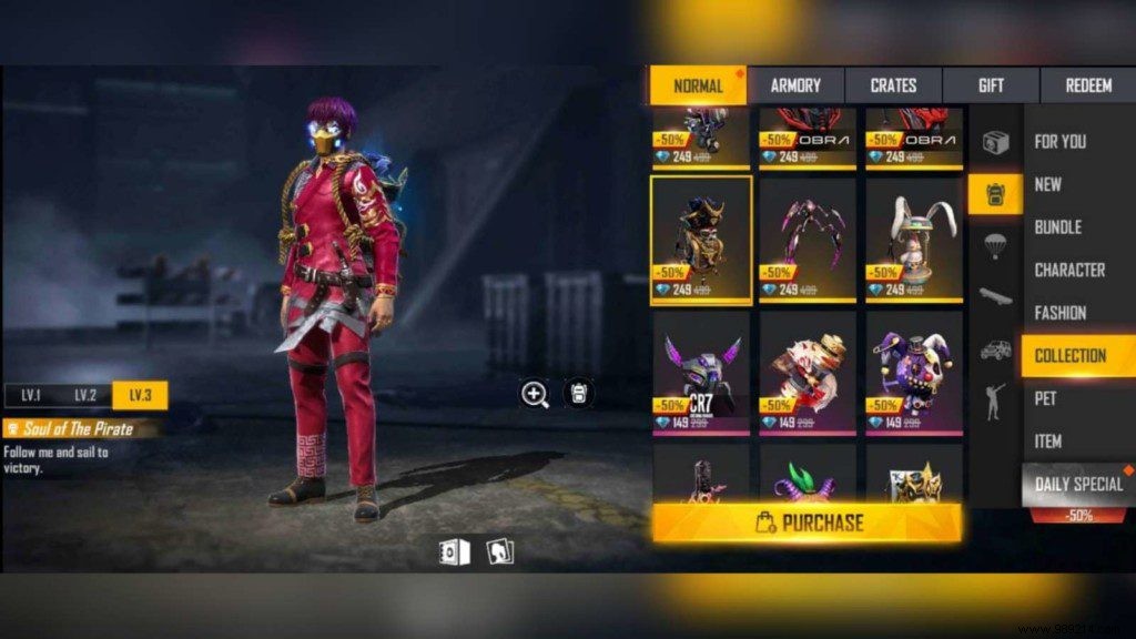 How to get backpacks in Free Fire 50% off today? 