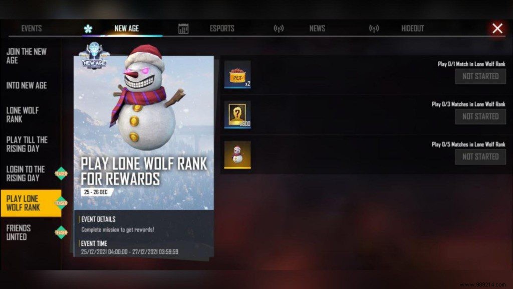 How to get Merry Snowman Grenade in Free Fire New Age? 
