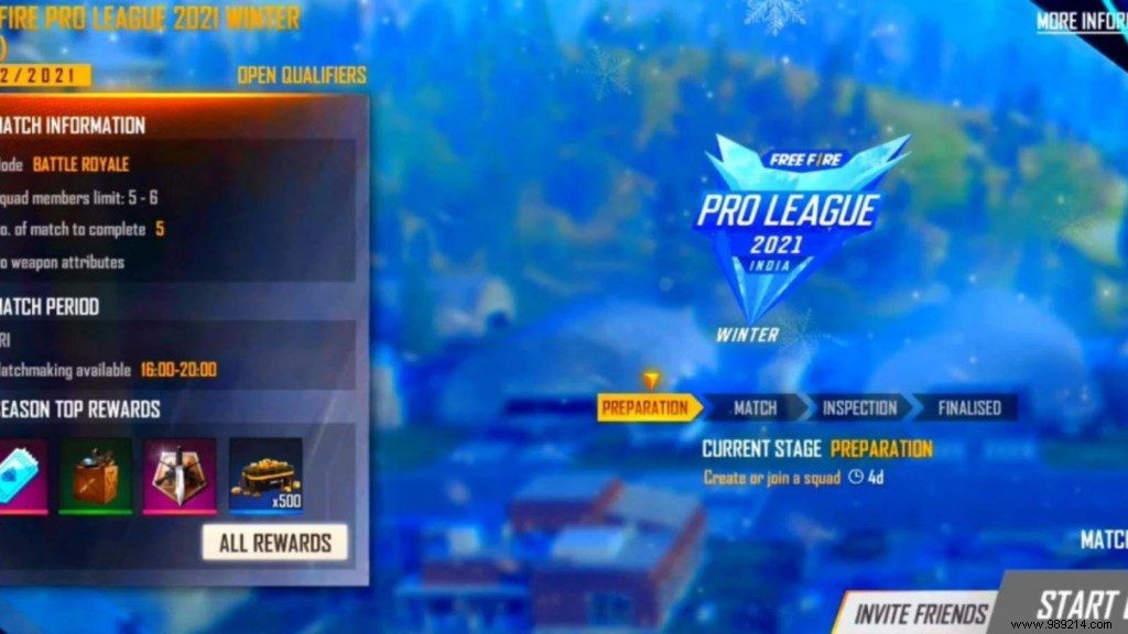 How to register for the Free Fire Pro League 2021 Winter, step by step guide 