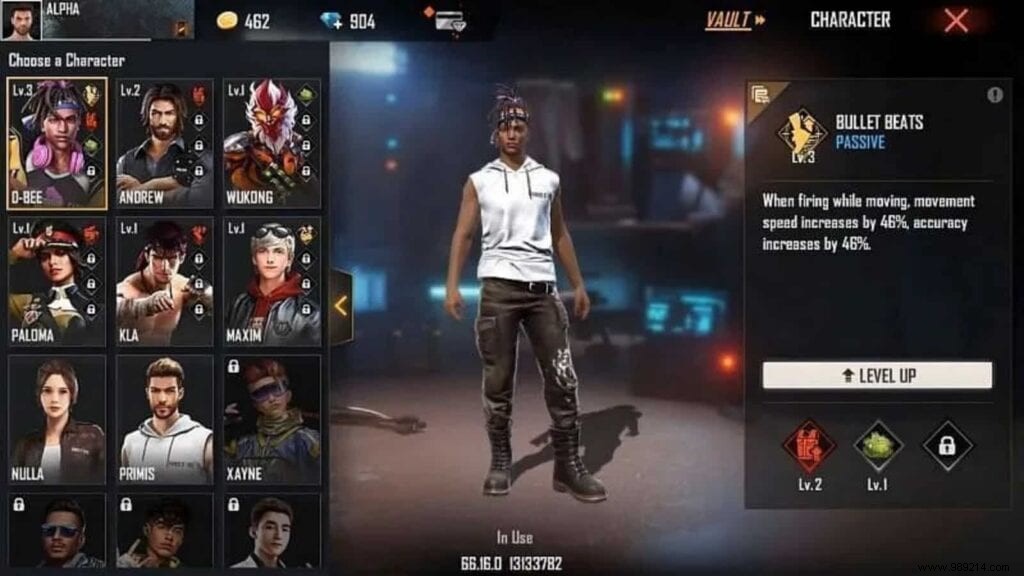 List of All Character Passive Abilities in Free Fire 