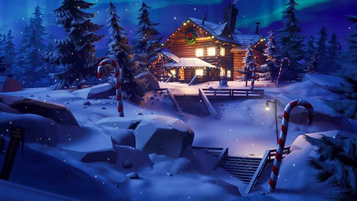 How to explore the spooky game modes in the Fortnite Winterfest Discover section 