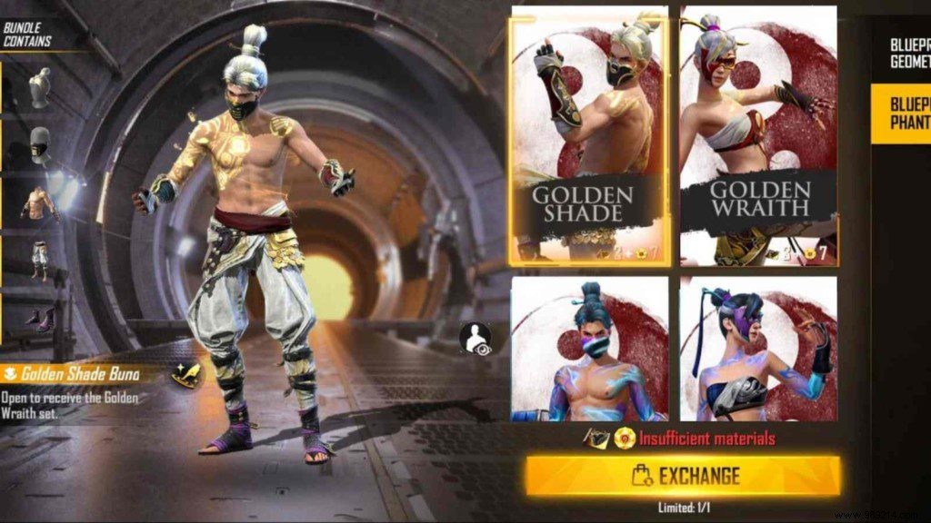 How to get Golden Shade pack in Free Fire Mystical Master Incubator? 
