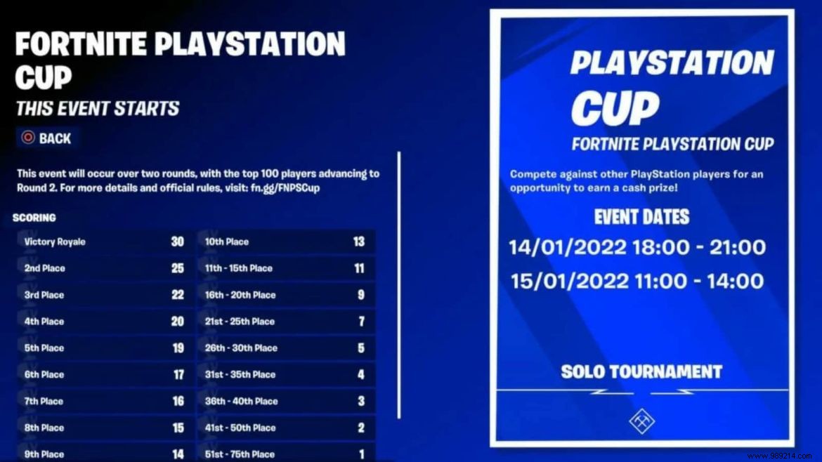How to join the Fortnite PlayStation Cup:schedule, prize money and more 