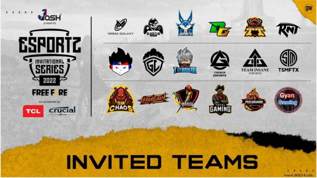Esportz Invitational Series Free Fire 2022 announced with 5,00,000 prize pool 