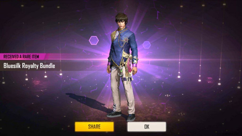 How to Get BlueSilk Royalty Bundle in Free Fire Gold Royale? 