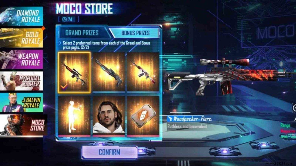 How to get Fierce Demilord Pack in Free Fire Moco Store? 