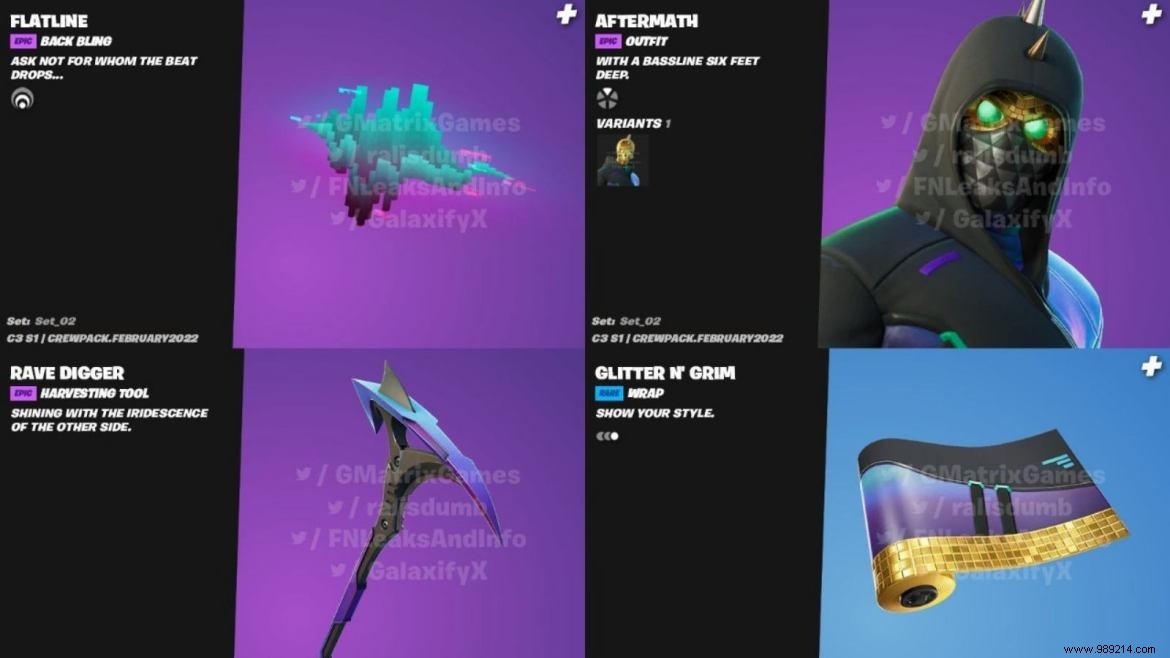 Fortnite Aftermath Skin:new outfit added in the next crew pack 2022 