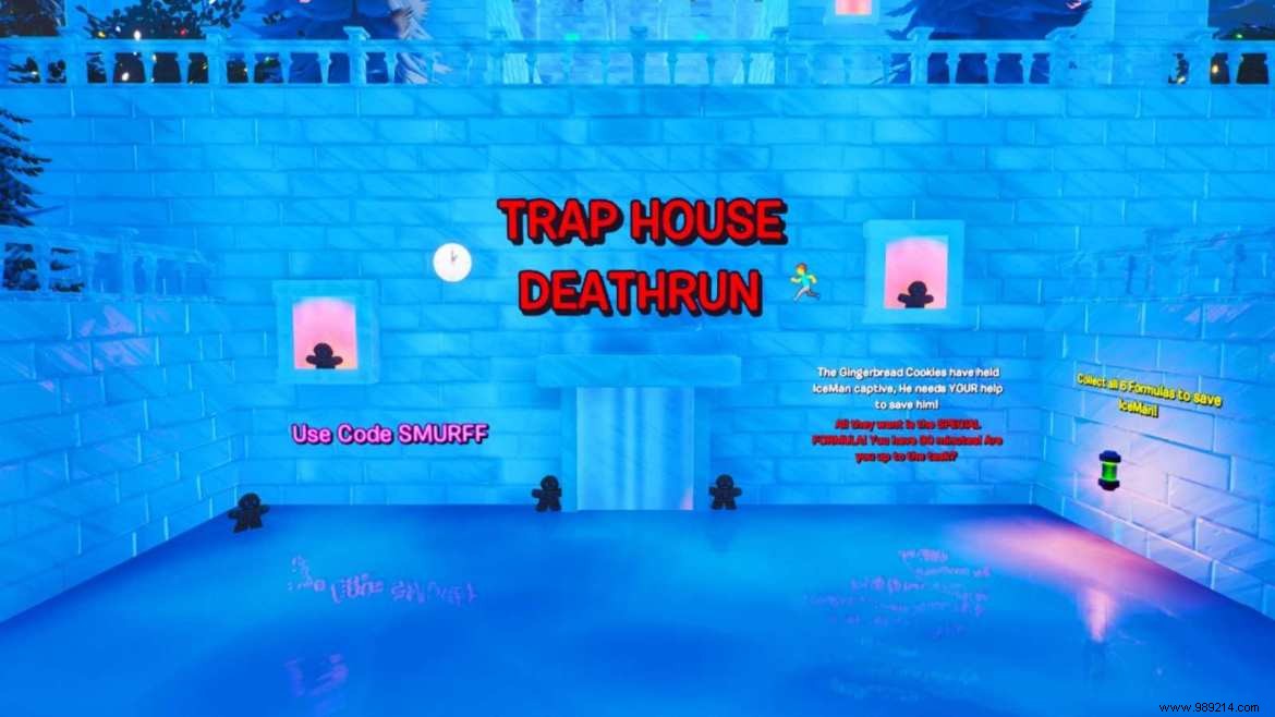 How to play Fortnite Trap House Deathrun map in Creative and its code 