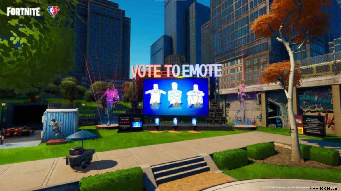 Fortnite Vote to Emote:How to vote for the future NBA emote 