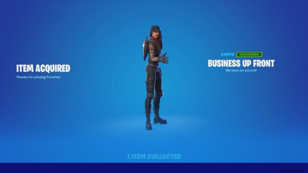 How to get a new Fortnite Business Up Front emote in Chapter 3 Season 1 
