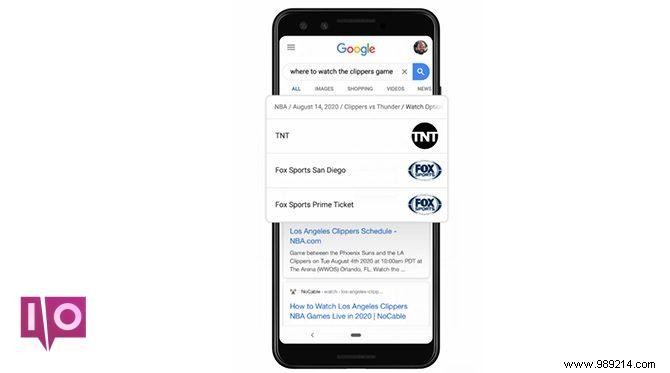 Google makes it easier to find sports and live TV shows 