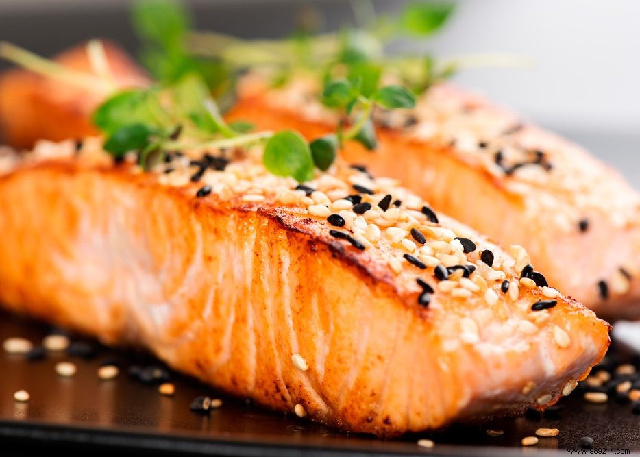 What is that white clot on salmon? 