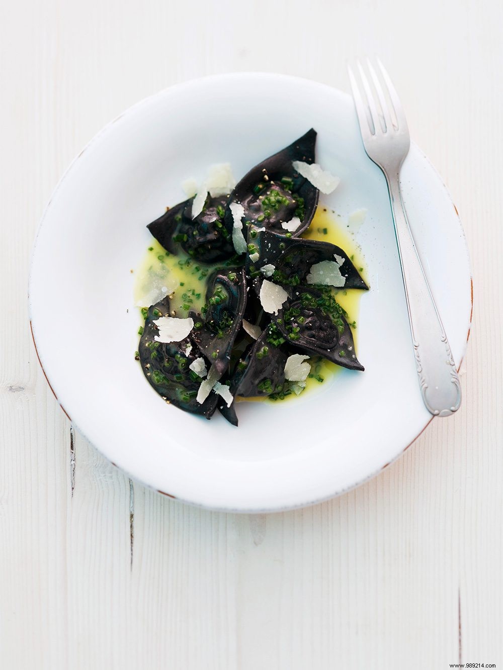 Recipe for ravioli with porcini mushrooms and mussel filling 