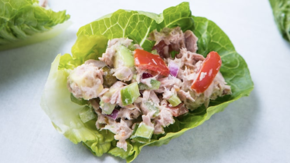 Recipe:Lettuce wraps with tuna and cucumber 