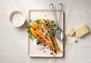 Blanched Carrots with Pomegranate and Pine Nuts: Vibrant Easter Brunch Side Dish