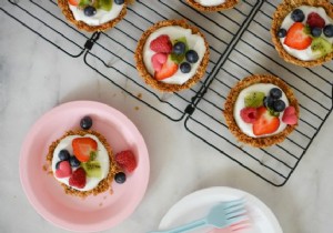 Recipe for Mother s Day:vegan breakfast cakes with granola bottom 