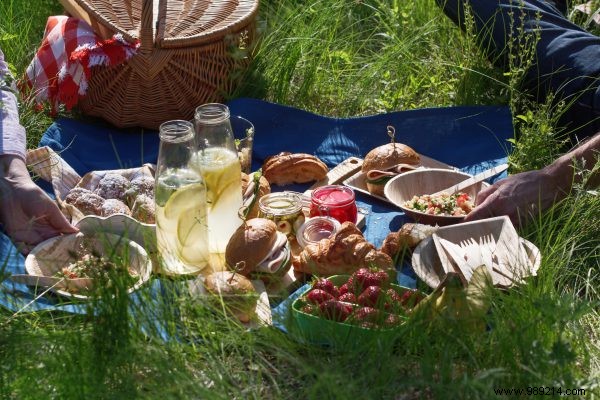 Tasty snacks for a picnic 