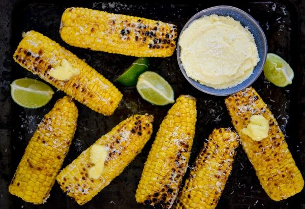 BBQ recipe:corn on the cob with garlic Parmesan butter 